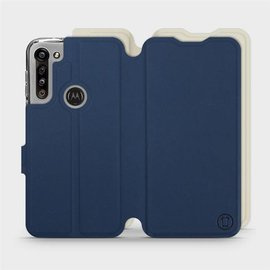 Phone Case Motorola Moto G8 Power - Design Navy with Platinum