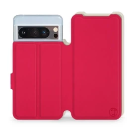 Hülle für Google Pixel 8 Pro - Farbe Rot mit Platin