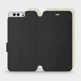 Etui Soft Touch do Huawei P10 - wzór Satynowa czerń z platyną