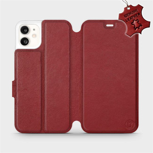 Hülle für Apple iPhone 11 - Farbe Dark Red Leather