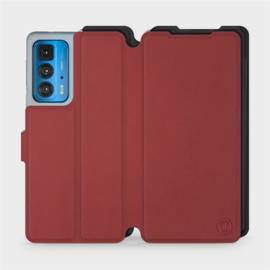 Phone Case Motorola Edge 20 Pro - Design Dark Red with Black