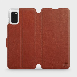 Etui do Samsung Galaxy A41 - wzór Brown&Gray