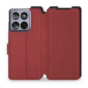 Phone Case Motorola Edge 60 Fusion - Design Dark Red with Black