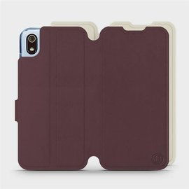 Phone Case Xiaomi Redmi 7A - Design Burgundy with Platinum