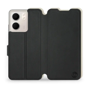 Hülle für OPPO A5x - Farbe Schwarz mit Platin