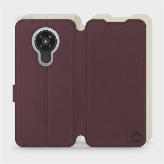 Phone Case Nokia 5.3 - Design Burgundy with Platinum