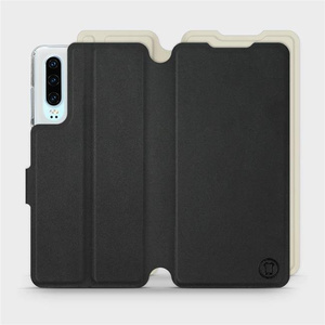 Phone Case Huawei P30 - Design Black with Platinum