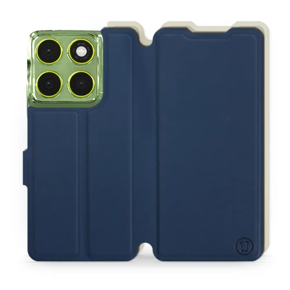 Phone Case Motorola Edge 70 - Design Navy with Platinum