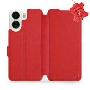 Phone Case Xiaomi Redmi 13C - Design Red Leather
