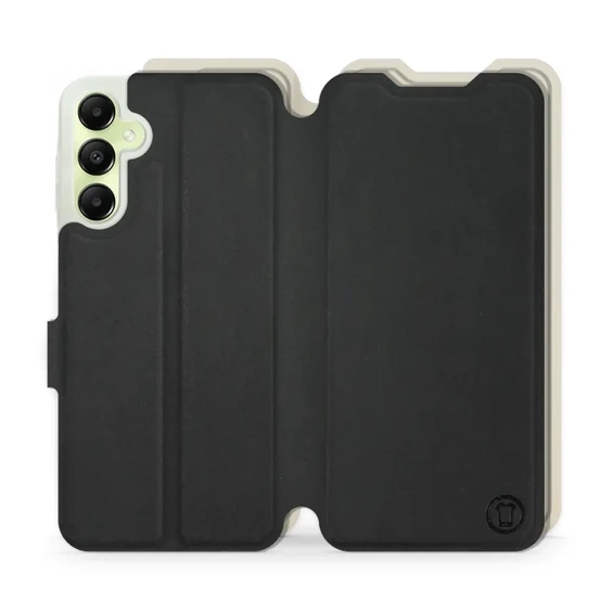 Phone Case Samsung Galaxy A05s - Design Black with Platinum