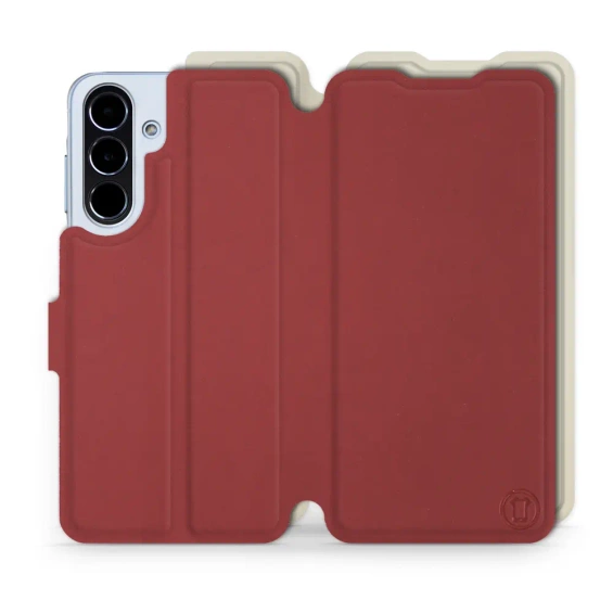 Phone Case Samsung Galaxy A56 5G - Design Dark Red with Platinum