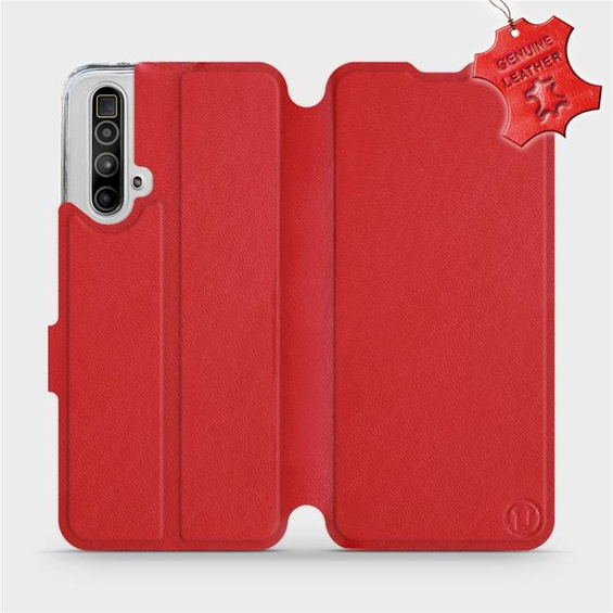 Phone Case Realme X3 SuperZoom - Design Red Leather
