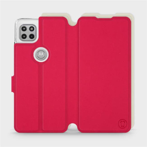 Phone Case Motorola Moto G 5G - Design Red with Platinum