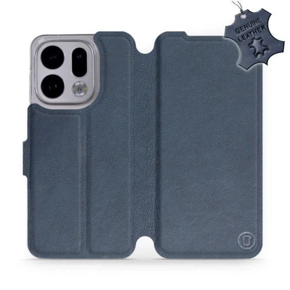 Phone Case OPPO Find X9 - Design Blue Leather