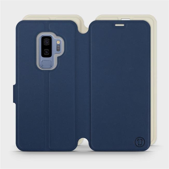 Etui Soft Touch do Samsung Galaxy S9 Plus - wzór Głęboki granat z platyną