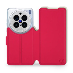 Hülle für Vivo X200 Pro 5G - Farbe Rot mit Platin