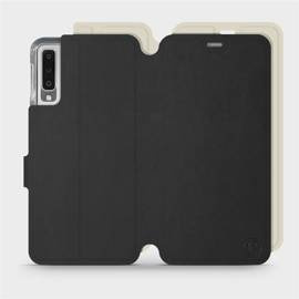 Phone Case Samsung Galaxy A7 2018 - Design Black with Platinum