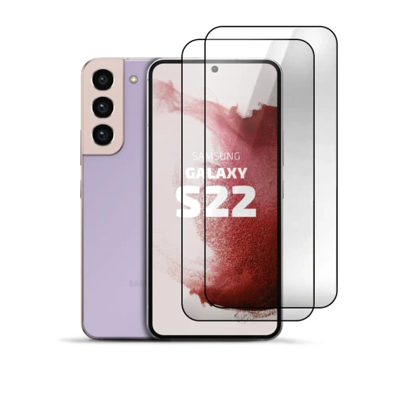 2er Set Panzerglas Clear für Samsung Galaxy S22