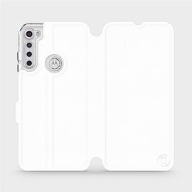 Etui do Motorola One Fusion Plus - wzór White&Orange