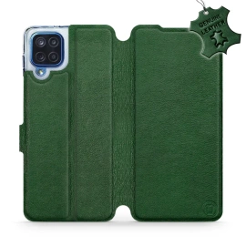 Phone Case Samsung Galaxy M12 - Design Green Leather