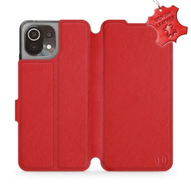 Phone Case Xiaomi 11 Lite 5G NE - Design Red Leather