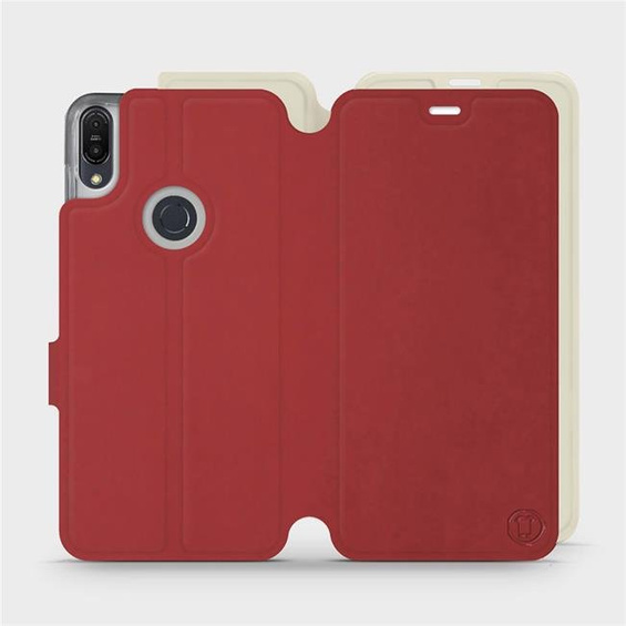 Phone Case Asus Zenfone Max Pro M1 ZB602KL - Design Dark Red with Platinum