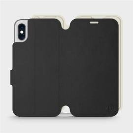 Hülle für Apple iPhone X - Farbe Schwarz mit Platin