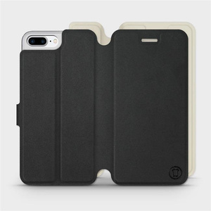 Phone Case Apple iPhone 7 Plus - Design Black with Platinum