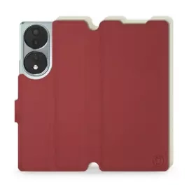 Phone Case Huawei Honor 70 - Design Dark Red with Platinum