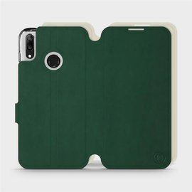 Etui Soft Touch do Huawei Y7 2019 - wzór Miejska zieleń z platyną
