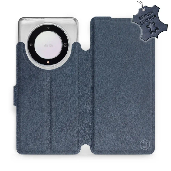 Phone Case Huawei Honor Magic5 Lite 5G - Design Blue Leather