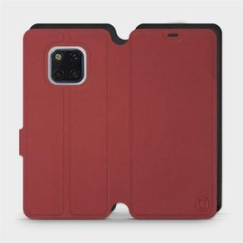 Phone Case Huawei Mate 20 Pro - Design Dark Red with Black