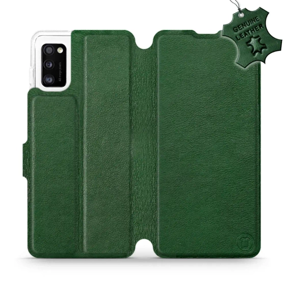 Hülle für Samsung Galaxy A41 - Farbe Green Leather