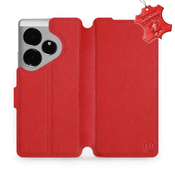 Phone Case Realme GT 6 - Design Red Leather