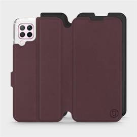 Phone Case Huawei P40 Lite - Design Burgundy with Black