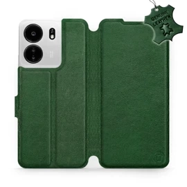 Phone Case Xiaomi POCO C65 - Design Green Leather