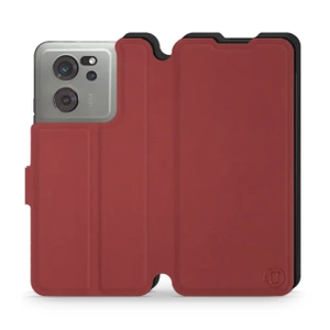 Hülle für Xiaomi 13T Pro - Farbe Dunkelrot mit Schwarz