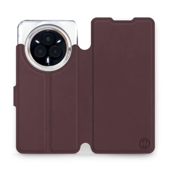 Phone Case Realme 14 Pro Plus 5G - Design Burgundy with Black