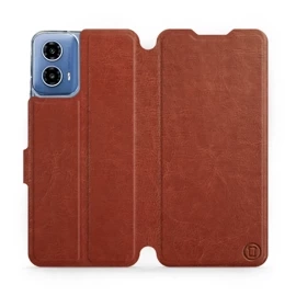 Phone Case Motorola Moto G34 5G - Design Brown&Orange
