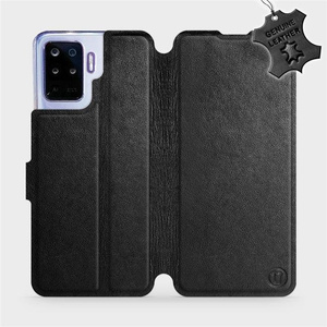 Phone Case OPPO Reno 5 Lite - Design Black Leather