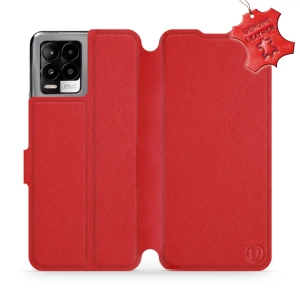 Phone Case Realme 8 Pro - Design Red Leather