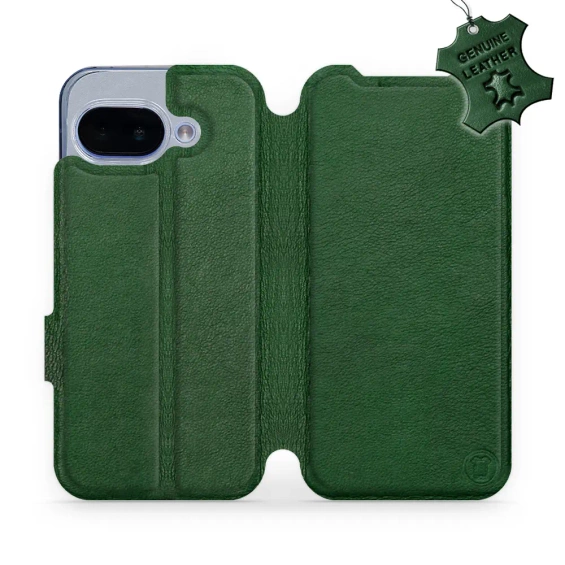 Phone Case Google Pixel 9A - Design Green Leather