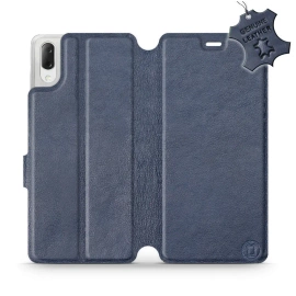 Phone Case Sony Xperia L3 - Design Blue Leather