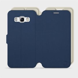 Etui Soft Touch do Samsung Galaxy J5 2016 - wzór Głęboki granat z platyną