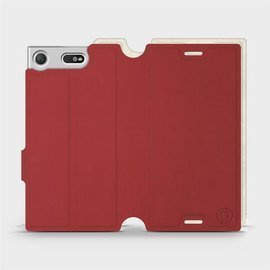 Phone Case Sony Xperia XZ1 Compact - Design Dark Red with Platinum
