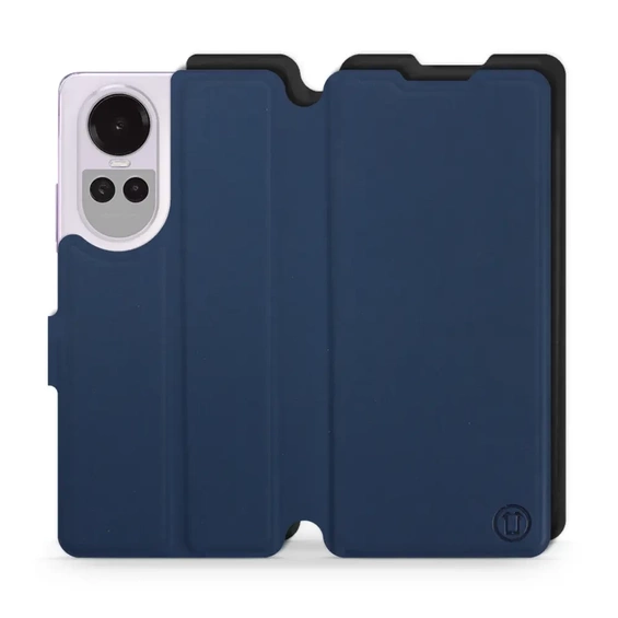 Hülle für OPPO Reno 10 Pro 5G - Farbe Marine mit Schwarz