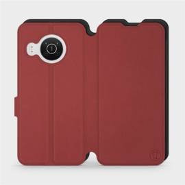 Phone Case Nokia X20 - Design Dark Red with Black