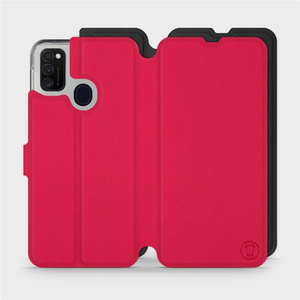 Hülle für Samsung Galaxy M21 - Farbe Rot mit Schwarz