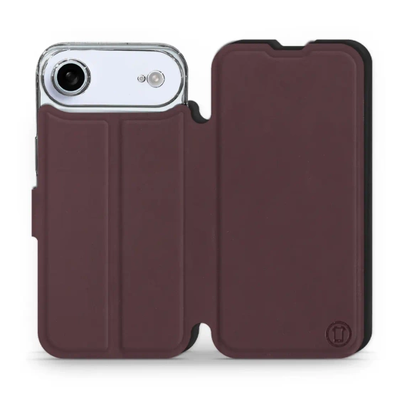 Phone Case Apple iPhone 17 Air - Design Burgundy with Black