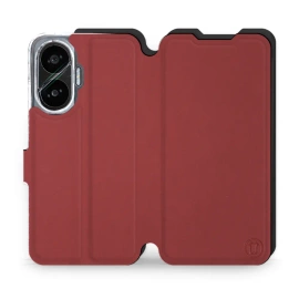 Phone Case Xiaomi POCO F7 - Design Dark Red with Black